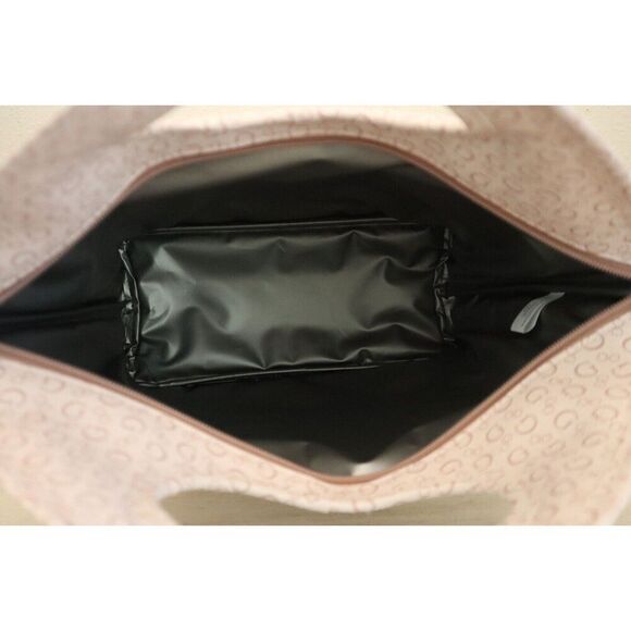 Guess V7200081 Light Rose Logo Print Junction Travel Insulated Cutout Lunch Tote - Picture 9 of 10